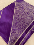 Pure Chinnon Crepe Saree 💜- 902790