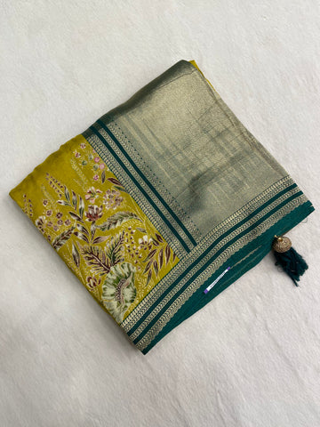 Premium designer crepe silk saree