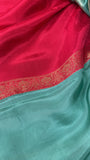 Pure Chinnon Saree✨