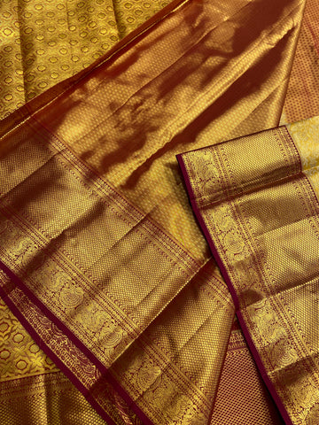 Pure Kanjeevaram Silk certified Saree