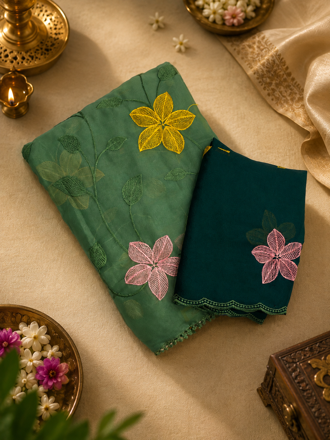 Chiffon Embroidery Saree