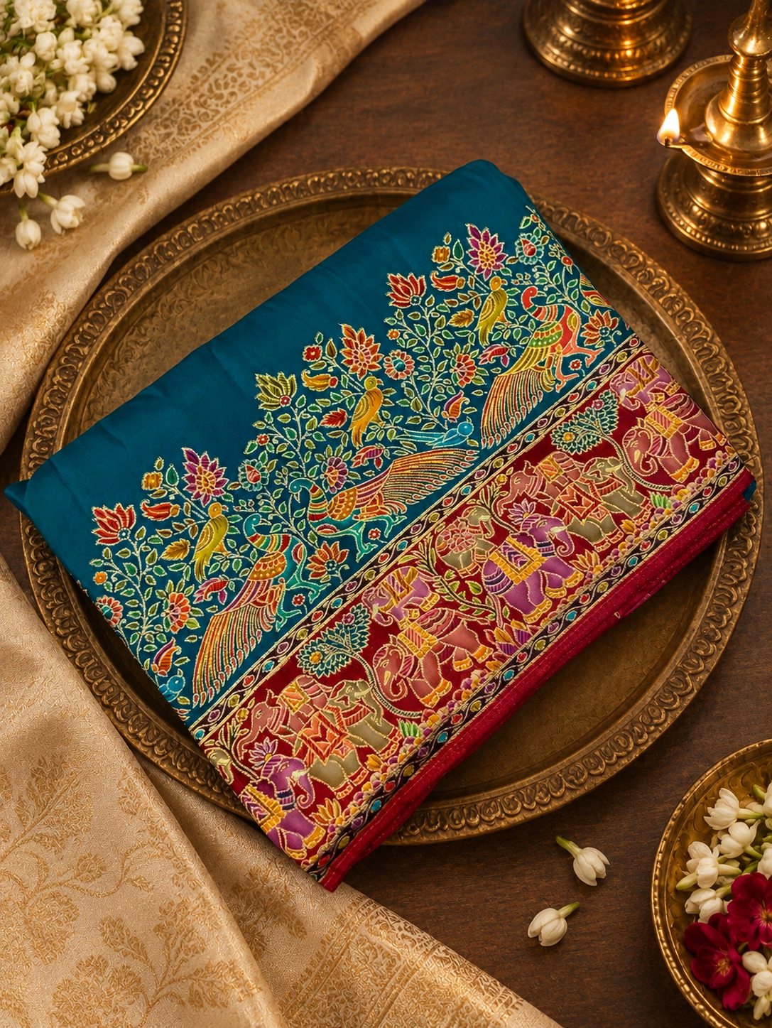 Premium Pashmina Silk Saree -902379