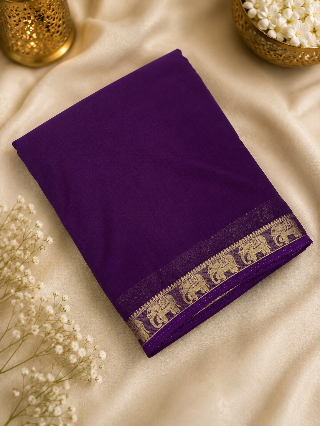 Semi Mysore Silk Saree✨