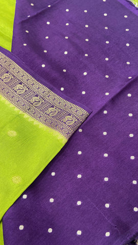 Premium Viscose Crepe Saree💚✨