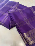 Pure Mix Mysore Crepe Silk Saree- Purple