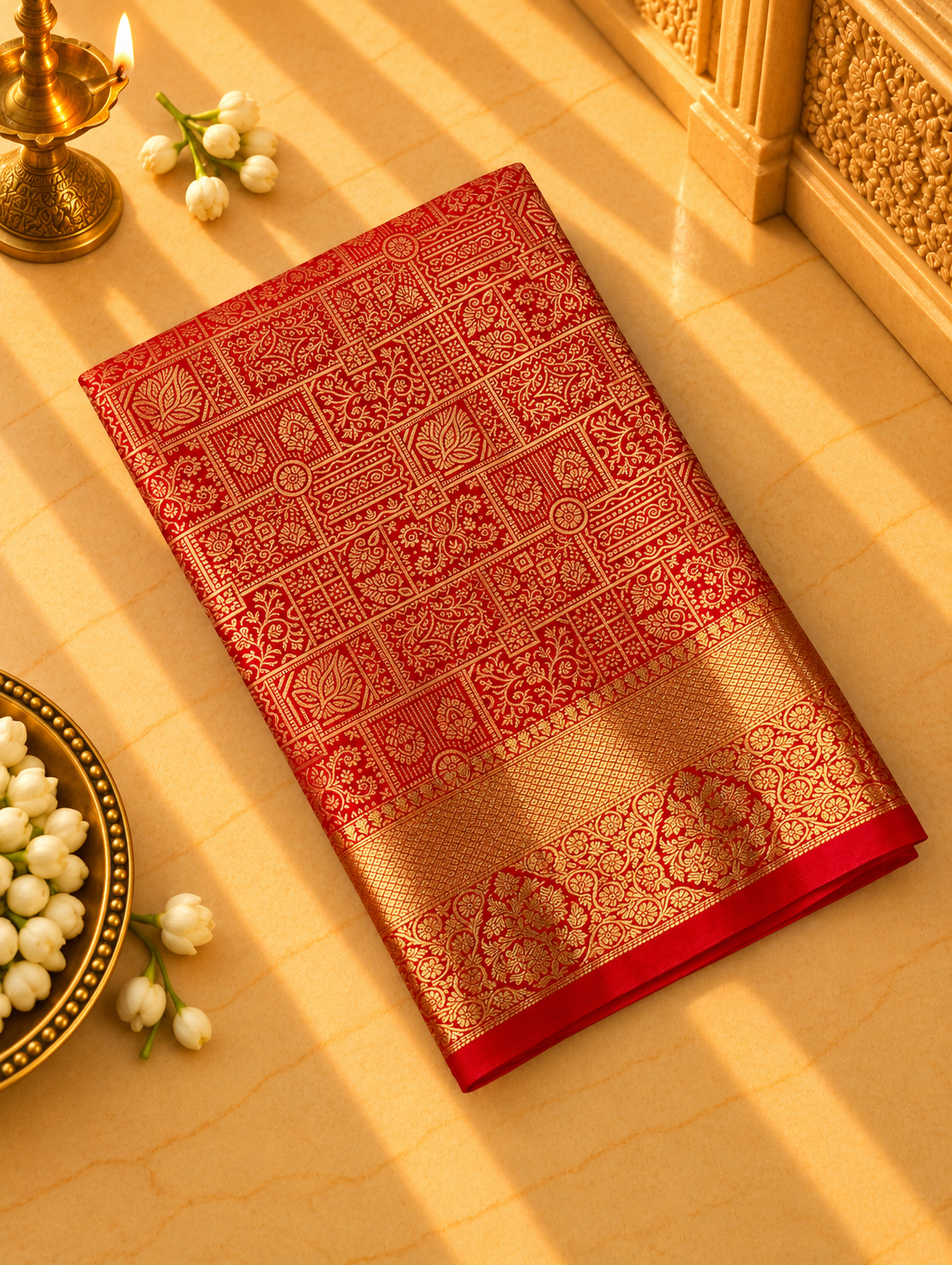 Premium Bridal Semi Kanchipuram Silk Saree - 901999