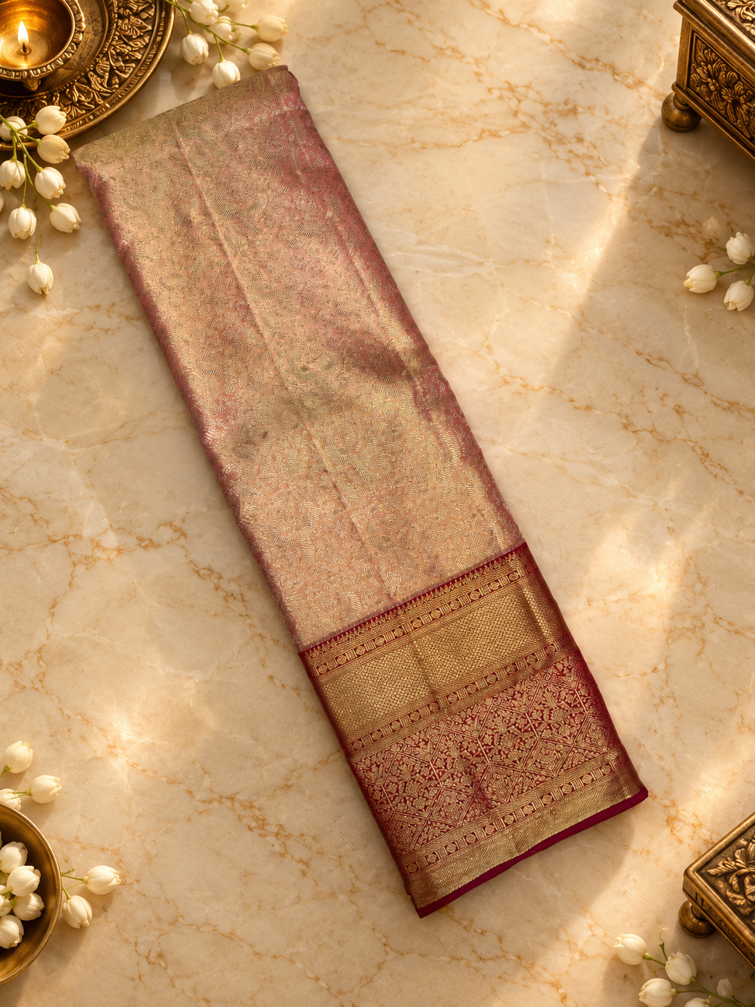 Pure Kanjeevaram silk saree- Silk mark certified- PS2408