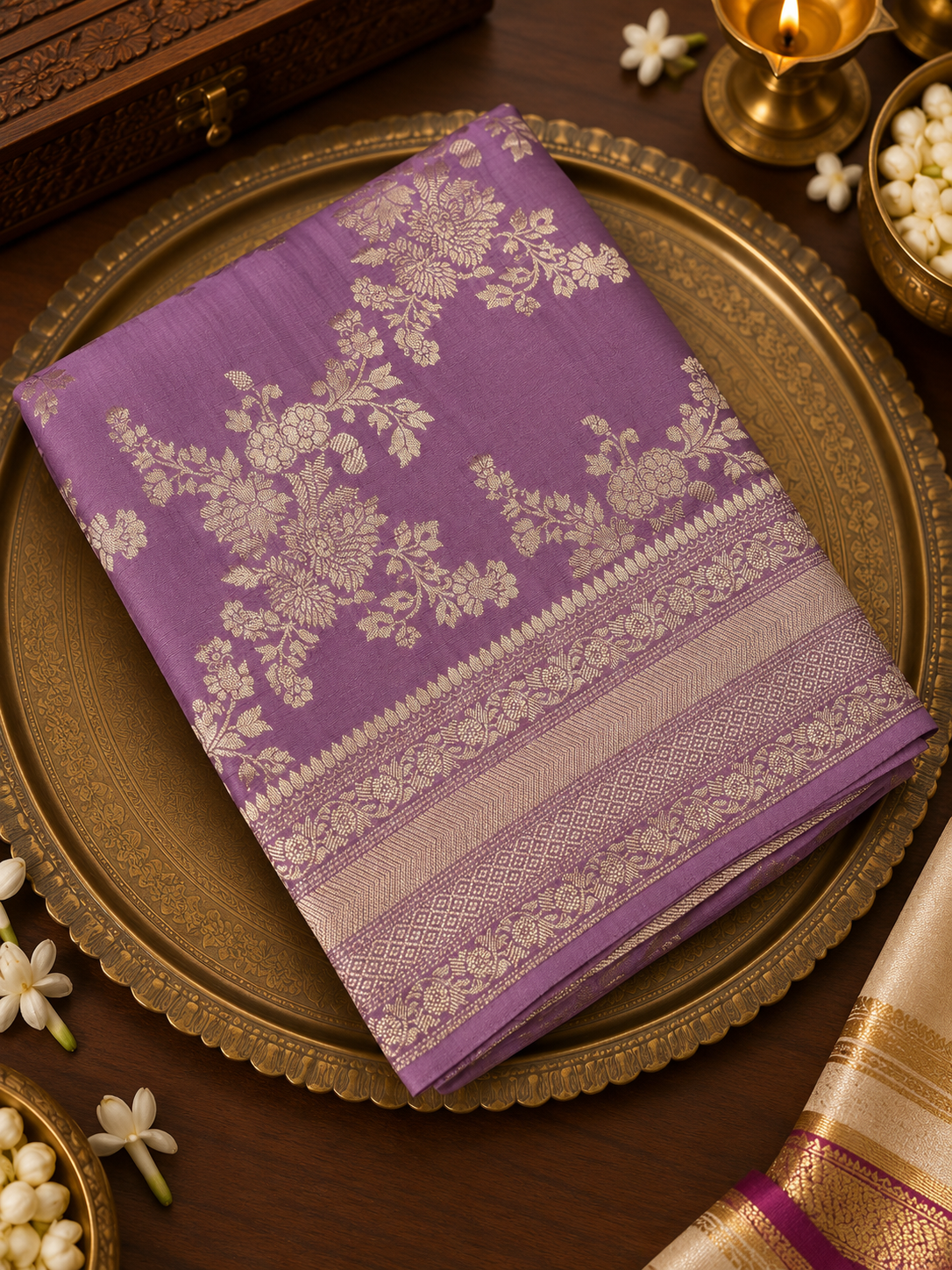 Premium Crush Georgette Saree