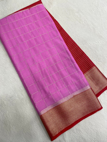 Pure Mix Crepe Mysore Silke Saree ✨