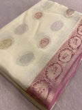 Premium Chinnon Saree With Rangkat Pallu - 902213