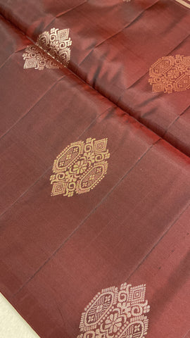 Half Mix Kanjeevaram Soft Silk Saree