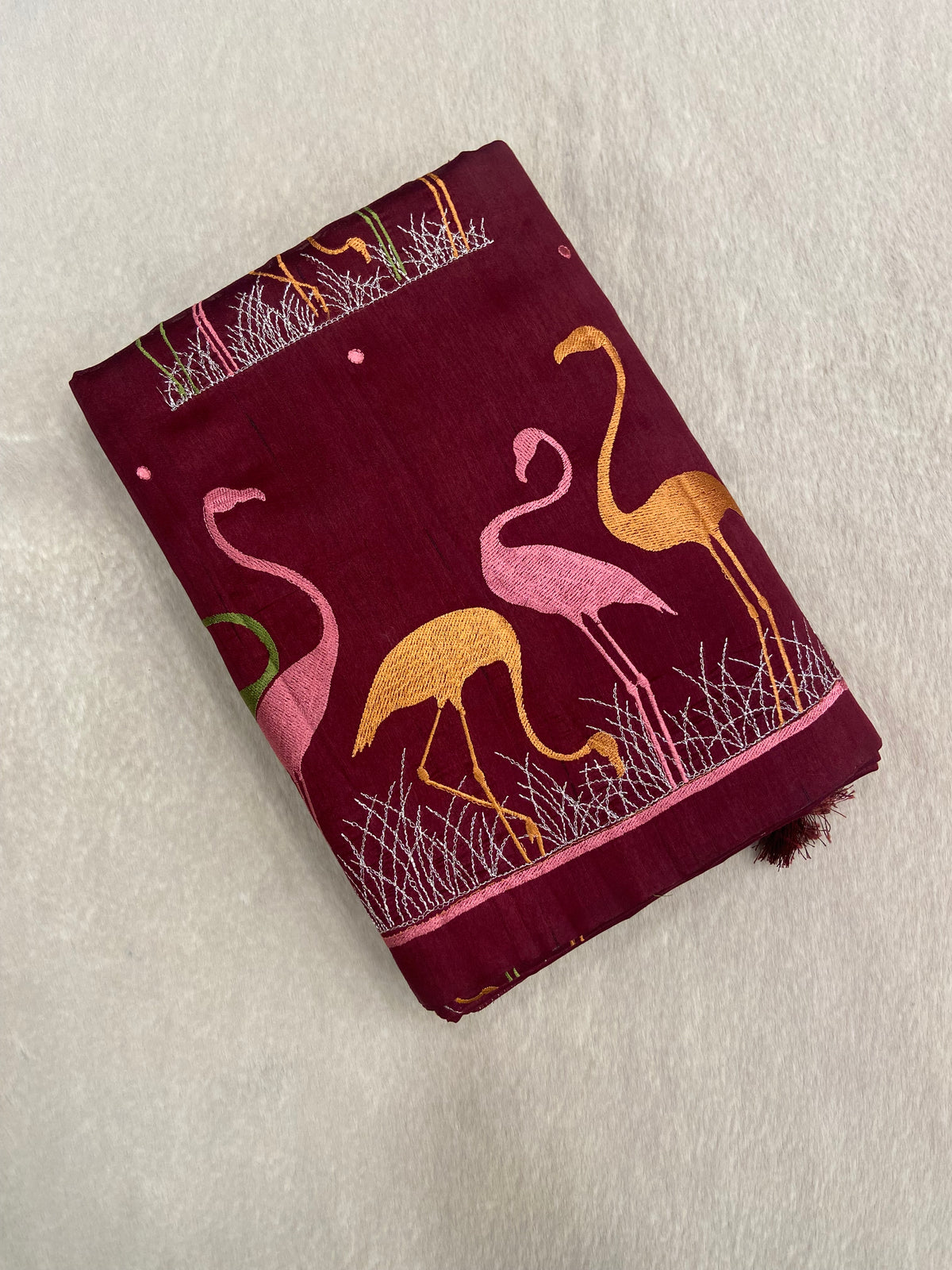 Premium Kosa Embroidery Saree