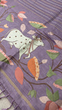 Pure Tassar Saree With Embroidery - 901997