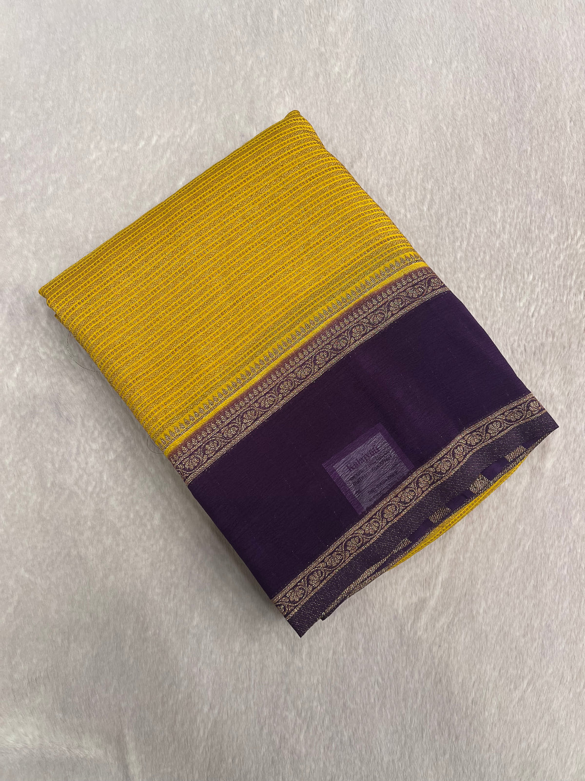 Premium antique zari crepe semi mysore silk saree