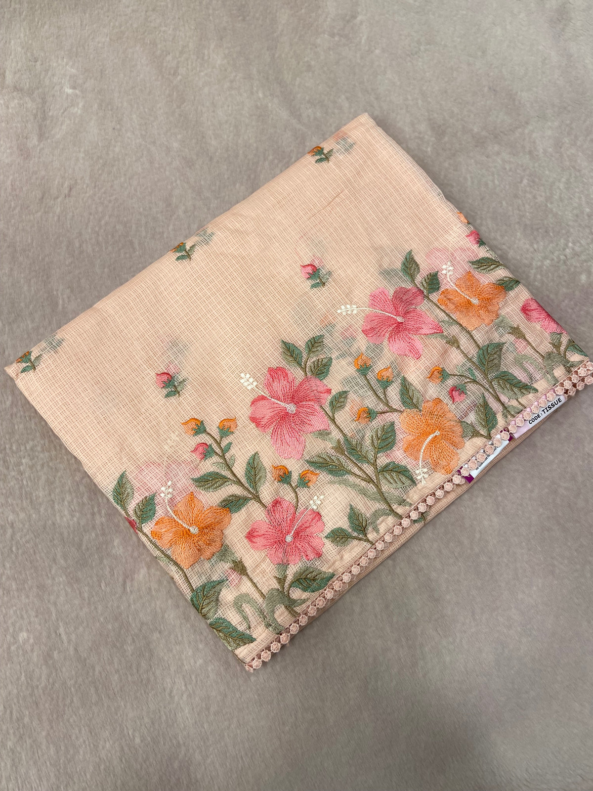 Premium Soft Organza With Embroidery Saree