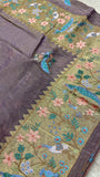 Premium Soft Tissue Organza Saree With Paithani Border