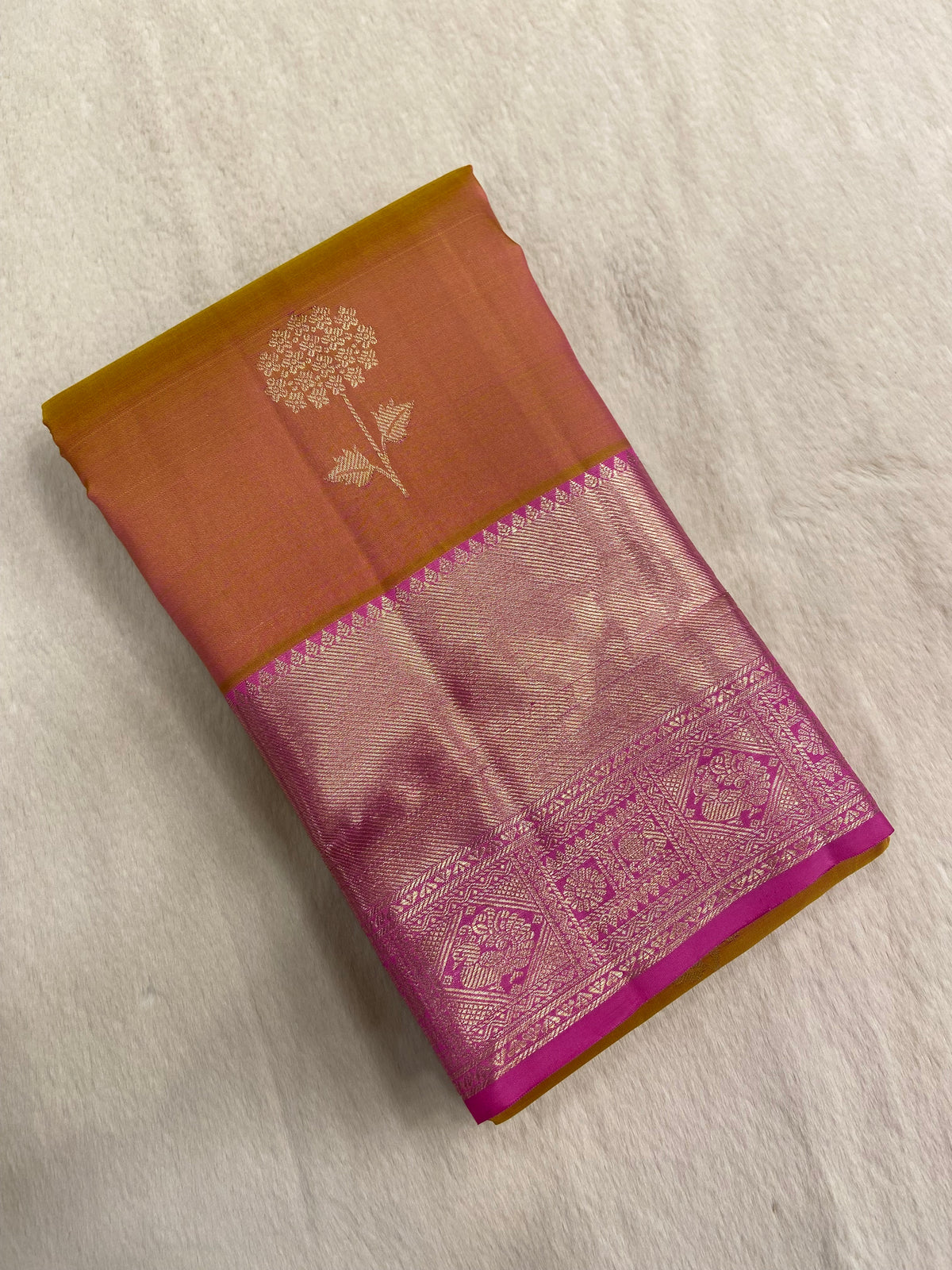 Pure zari handloom Kanjeevaram silk mark certified saree