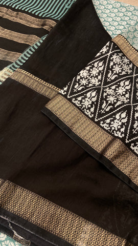 Premium Semi Chanderi Saree🩵