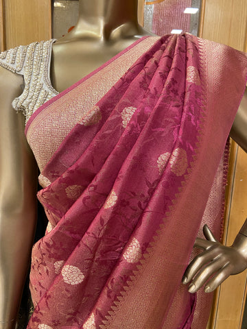 Banarasi Crepe Silk Saree💫