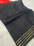 Pure  Mix Mysore Crepe Silk Saree