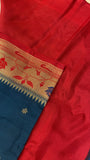 Premium Russian Silk Saree With Paithani Border