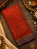 Pure crepe khaddi Banarasi saree- Silk mark certified