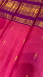 Pure 1G gold zari handloom Kanjeevaram Silk Saree- Silk mark certified- PS2384