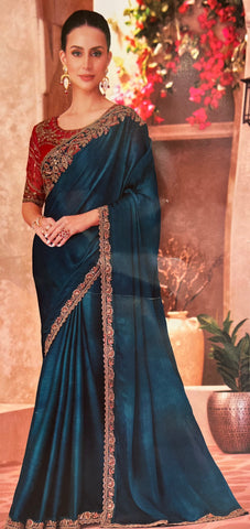 Designer cocktail saree