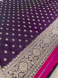 Premium Banarasi Crepe Satin Silk Saree -902860
