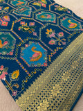 Premium Banarasi Crepe silk Saree With Appliqué Work - 902645