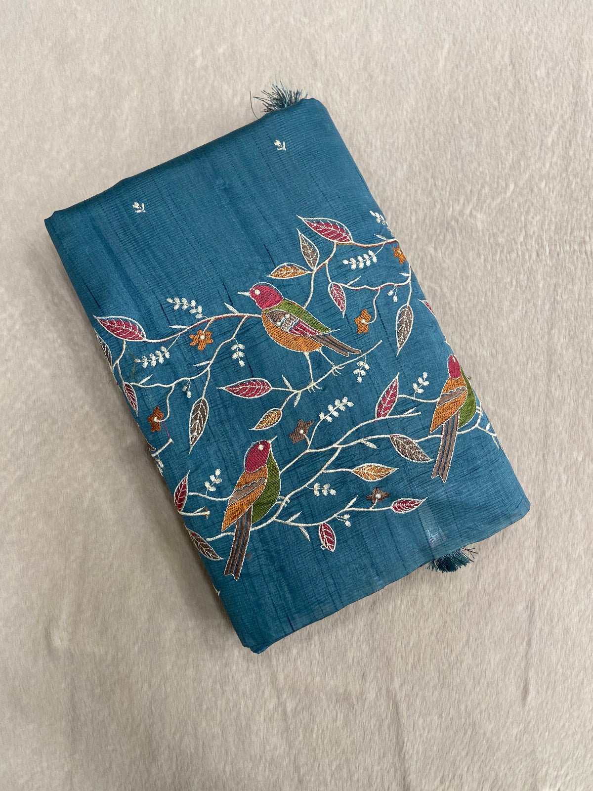 Premium kosa embroidery saree