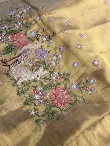 Premium Soft Tissue Organza Saree