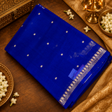 Pure Organza silk saree- Silk mark certified- 902351 Royal blue