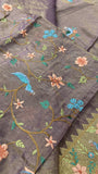 Premium Soft Tissue Organza Saree With Paithani Border