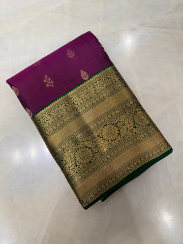 Half Mix Kanjeevaram Silk Saree