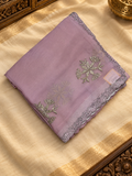 Premium designer organza saree- 902608 Onion pink