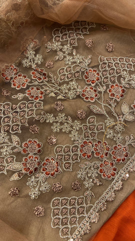 Designer cocktail saree