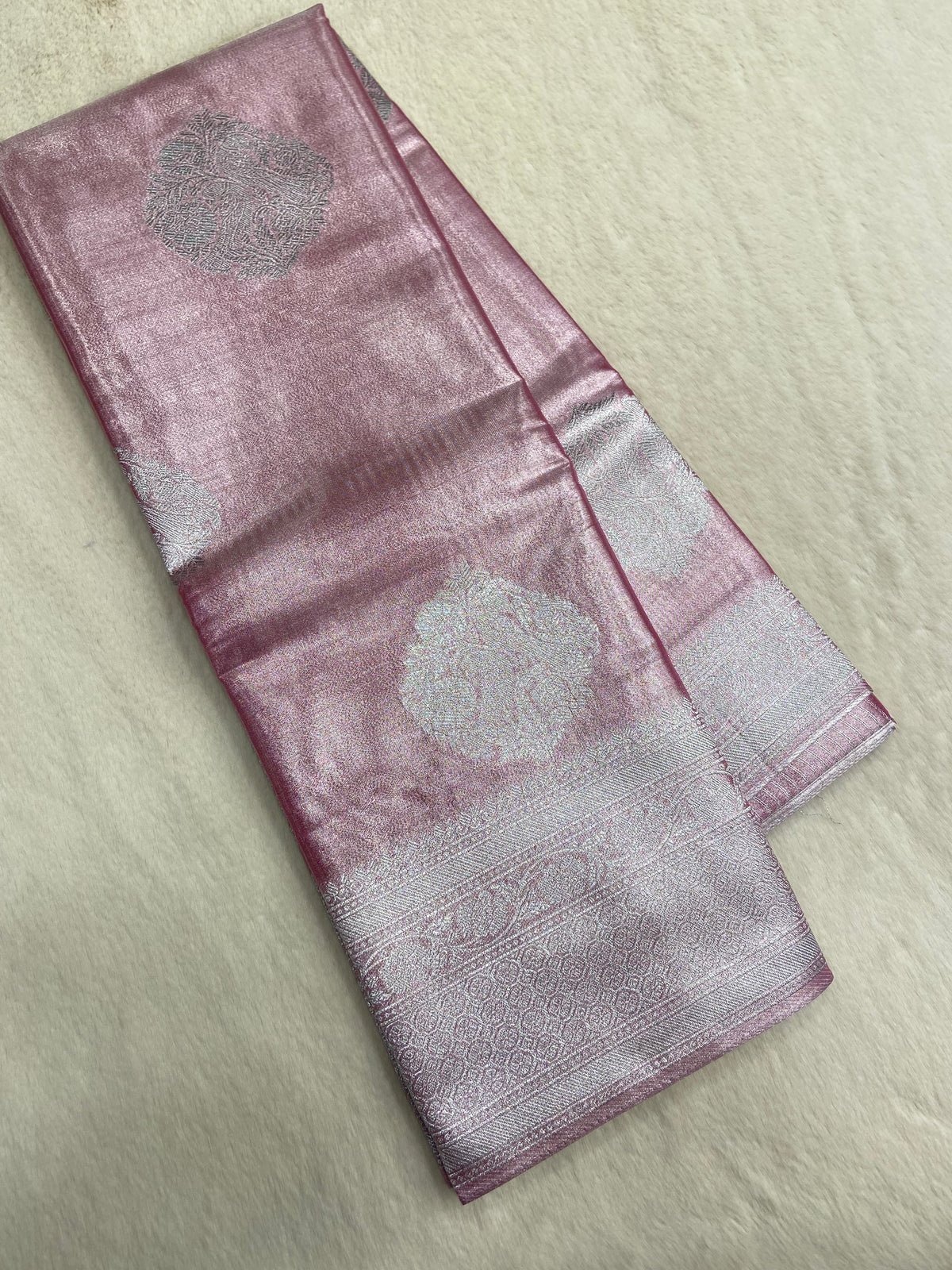 Tissue Bridal semi Silk Saree