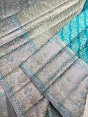 Pure Zari Handloom Kanjeevaram Silk Mark Certified Saree