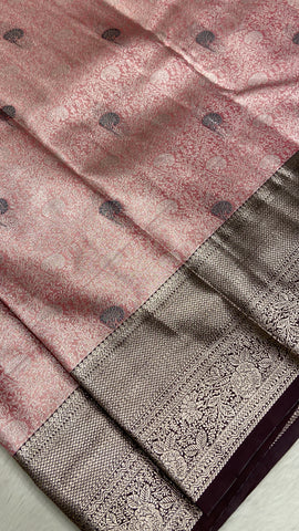 Bridal tissue semi silk saree