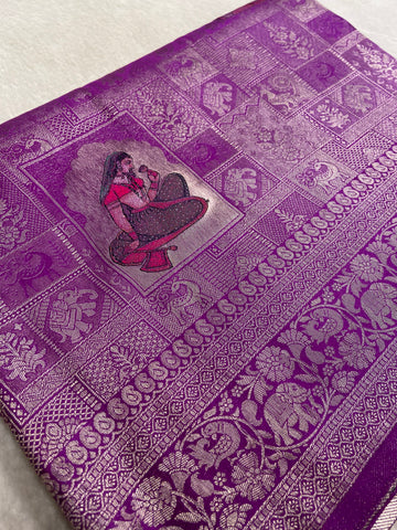 Premium Crepe Satin Silk Saree✨