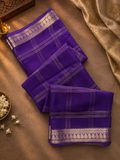 Pure Mix Mysore Crepe Silk Saree- Purple