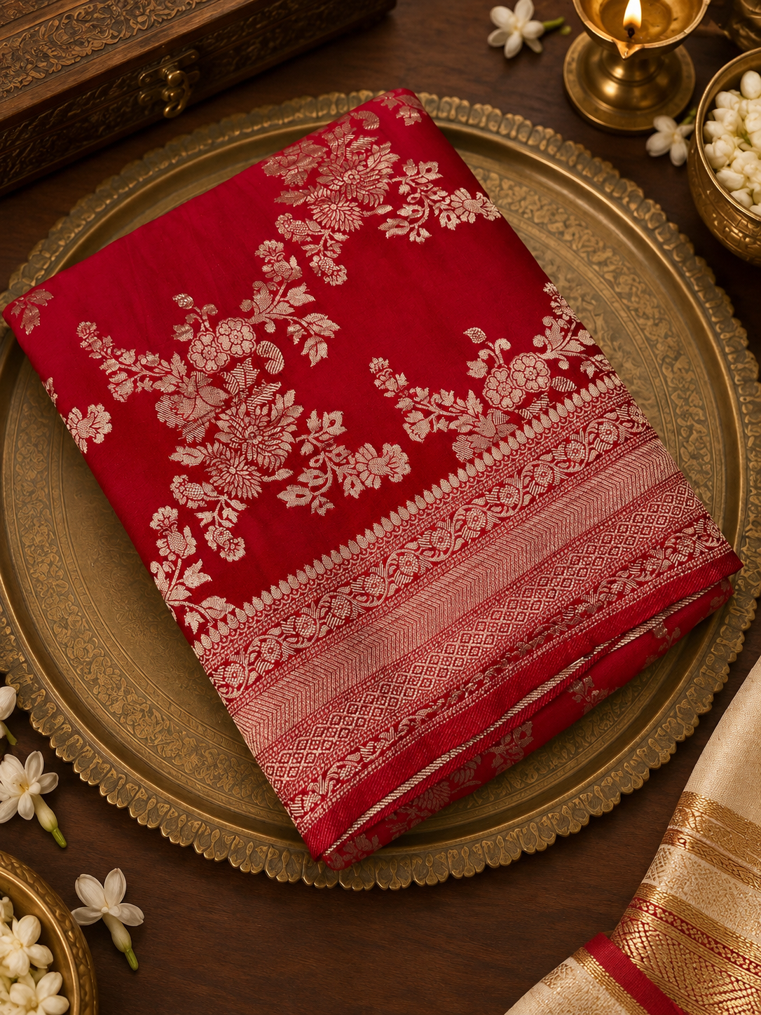 Premium Crush Georgette Saree ❤️