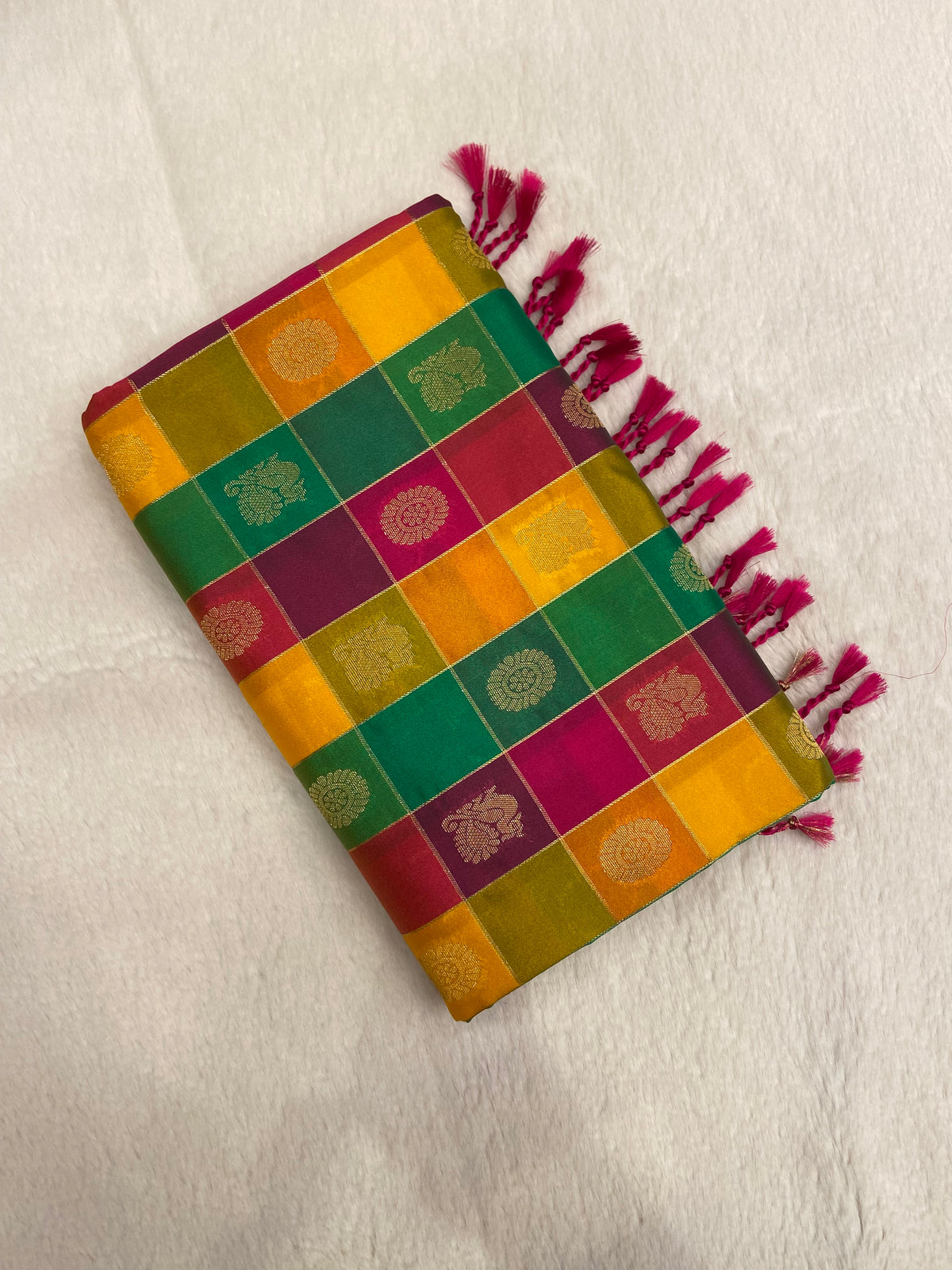 Premium mini Kanchi silk saree💚