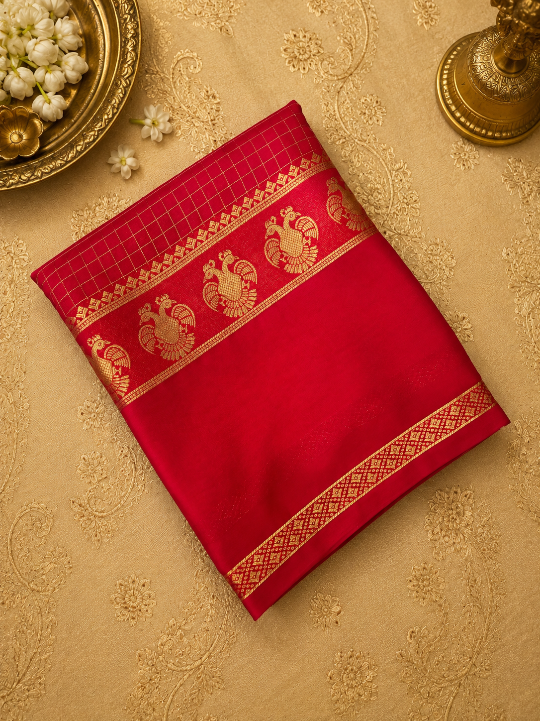 Premium Semi Mysore Silk Saree