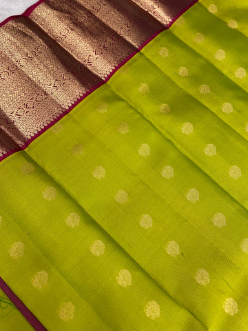 Pure Kanjeevaram silk mark certified saree