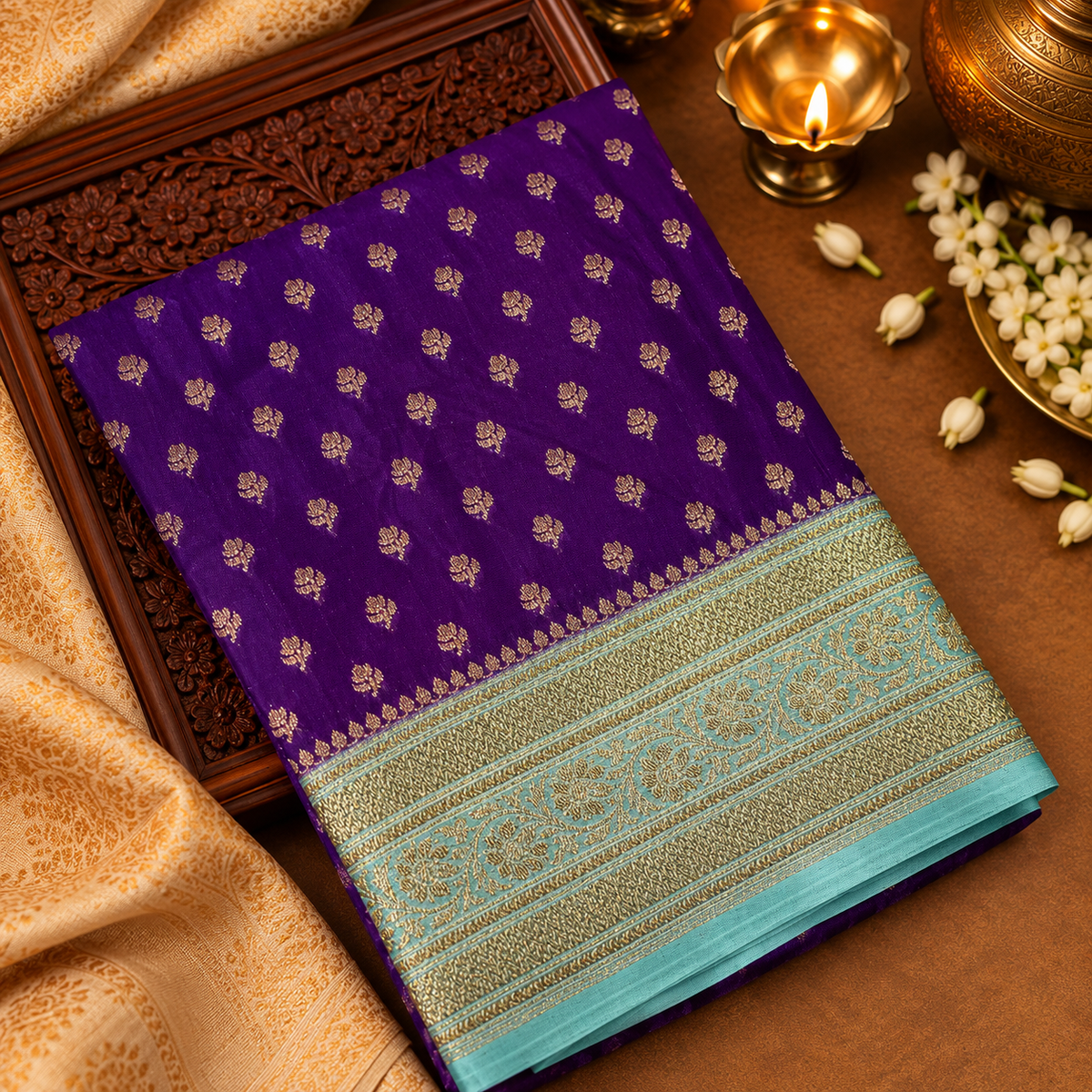 Premium Crepe Silk Saree - 902521