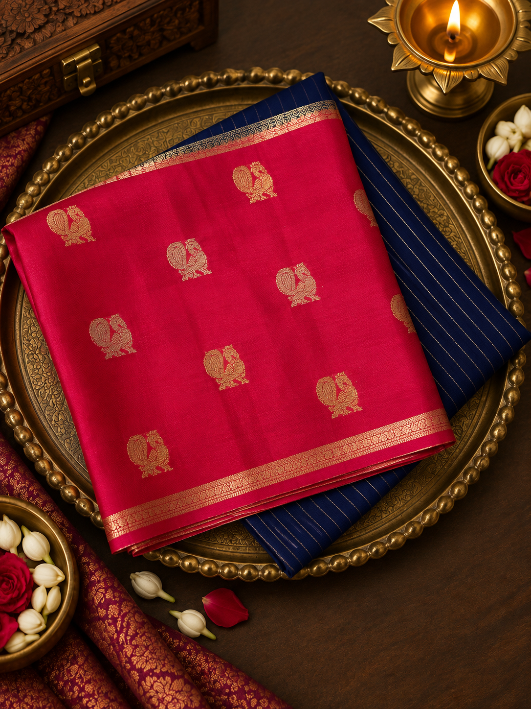 Pure Mix Mysore Crepe Silk Saree - 902348
