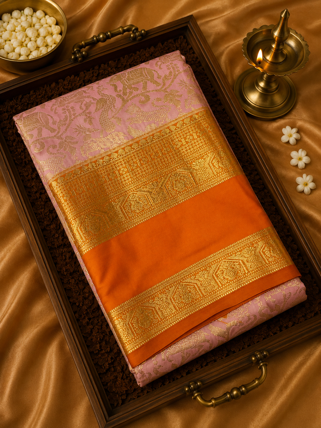 Premium Bridal Semi Kanchipuram Silk Saree