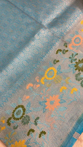 Premium Semi Mashru Silk Saree🩵✨